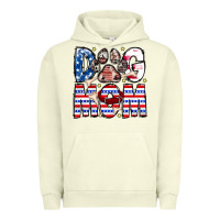 Pigment Pistachio American Dog Mom Urban Hoodie - CowhideDigitalArt