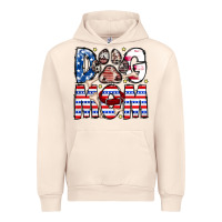 Sandshell American Dog Mom Urban Hoodie - CowhideDigitalArt