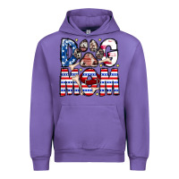 Tulip American Dog Mom Urban Hoodie - CowhideDigitalArt