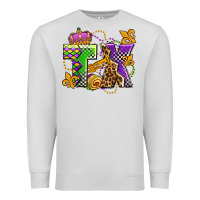 Dove Grey texas mardi gras olivia Premium Sweatshirt - OliviaCreatesArt
