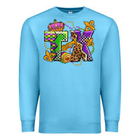 Ocean Blue texas mardi gras olivia Premium Sweatshirt - OliviaCreatesArt
