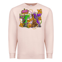 Pale Pink texas mardi gras olivia Premium Sweatshirt - OliviaCreatesArt