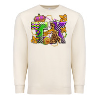 Sandshell texas mardi gras olivia Premium Sweatshirt - OliviaCreatesArt