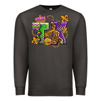 Smoke texas mardi gras olivia Premium Sweatshirt - OliviaCreatesArt