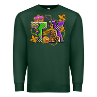 Sports Green texas mardi gras olivia Premium Sweatshirt - OliviaCreatesArt