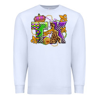 White texas mardi gras olivia Premium Sweatshirt - OliviaCreatesArt