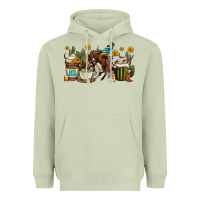 Matcha rodeo cowboy coffee cups Heavyweight Hoodie - OliviaCreatesArt