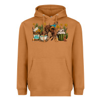 Meerkat rodeo cowboy coffee cups Heavyweight Hoodie - OliviaCreatesArt