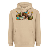 Mushroom rodeo cowboy coffee cups Heavyweight Hoodie - OliviaCreatesArt