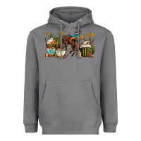 Storm rodeo cowboy coffee cups Heavyweight Hoodie - OliviaCreatesArt