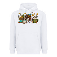 White rodeo cowboy coffee cups Heavyweight Hoodie - OliviaCreatesArt