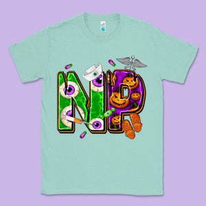 Halloween Np Nurse Practitioner Classic Tee Designed By Nancycooperartshop