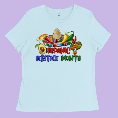 Hispanic Heritage Month Ladies Tee Designed By Bundleandbundleshop