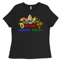 Black hispanic heritage month Ladies Tee - BundleAndBundleShop