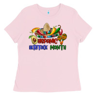 Bubblegum Pink hispanic heritage month Ladies Tee - BundleAndBundleShop