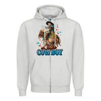 Dove Grey Little Cowboy Midilli Horse kid boy Zipper Hoodie - HowdyJamesFarm