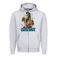 Heather Grey Little Cowboy Midilli Horse kid boy Zipper Hoodie - HowdyJamesFarm