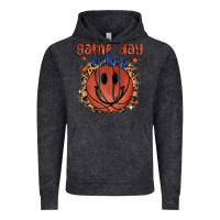 Vintage Black game day vibes Vintage Hoodie - MaliasSmallBusiness
