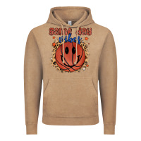 Vintage Coffee game day vibes Vintage Hoodie - MaliasSmallBusiness