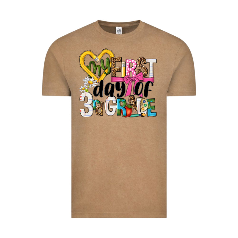 My First Day Of 3rd Grade Vintage Tee by NancyCooperArtShop | Teevron