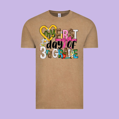 My First Day Of 3rd Grade Vintage Tee Designed By Nancycooperartshop