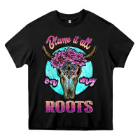 Black blame it all on my roots white Heavy Core Tee - JahusDesignShop