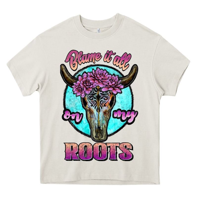 Blame It All On My Roots White Heavy Core Tee by JahusDesignShop | Teevron
