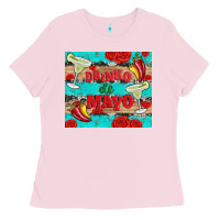 Bubblegum Pink drinko de mayo Ladies Tee - Artiststas