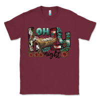 Burgundy oh holy night Classic Tee - CowhideDigitalArt