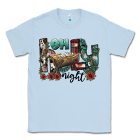 Dusty Blue oh holy night Classic Tee - CowhideDigitalArt
