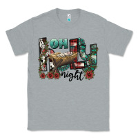 Heather Grey oh holy night Classic Tee - CowhideDigitalArt