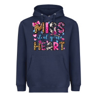 Navy miss steal your heart olivia Heavyweight Hoodie - OliviaCreatesArt