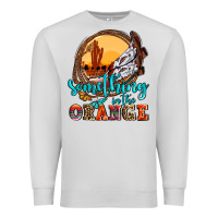 Dove Grey something in the orange olivia Premium Sweatshirt - OliviaCreatesArt