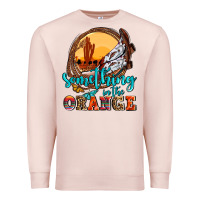 Pale Pink something in the orange olivia Premium Sweatshirt - OliviaCreatesArt