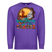Purple something in the orange olivia Premium Sweatshirt - OliviaCreatesArt