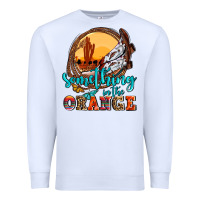 White something in the orange olivia Premium Sweatshirt - OliviaCreatesArt