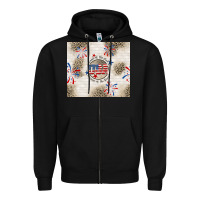 Black usa land of the free because of the brave Zipper Hoodie - TumblerDesignByShophia