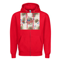 Red usa land of the free because of the brave Zipper Hoodie - TumblerDesignByShophia