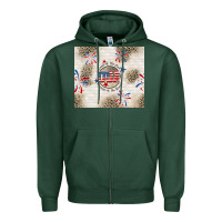 Sports Green usa land of the free because of the brave Zipper Hoodie - TumblerDesignByShophia