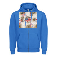 True Royal usa land of the free because of the brave Zipper Hoodie - TumblerDesignByShophia