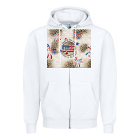White usa land of the free because of the brave Zipper Hoodie - TumblerDesignByShophia