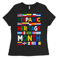 Black hispanic haritage month flags Ladies Tee - BundleAndBundleShop