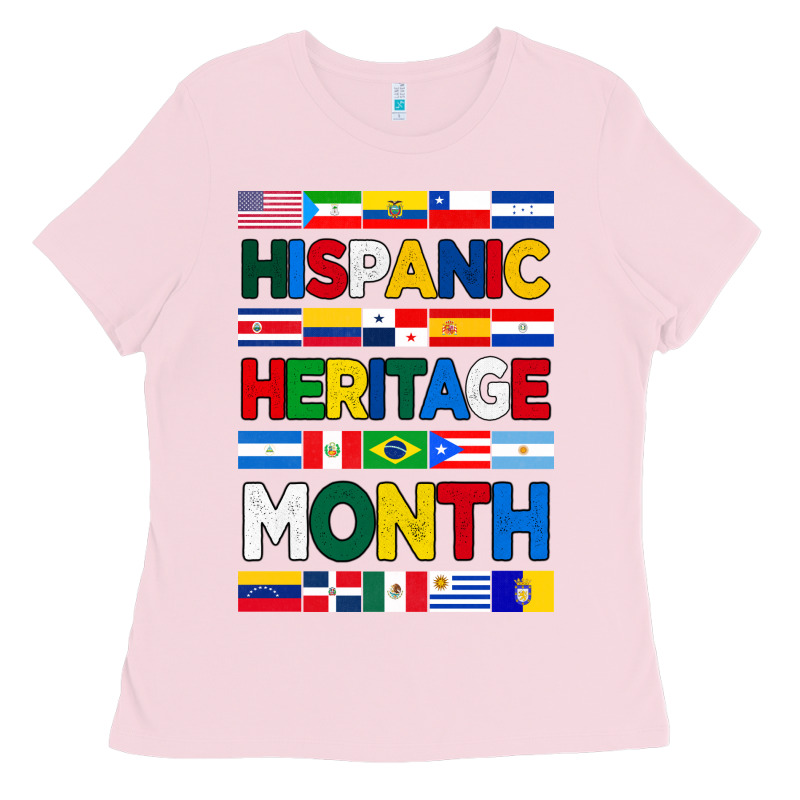 Hispanic Haritage Month Flags Ladies Tee by BundleAndBundleShop | Teevron