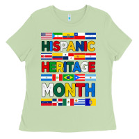 Matcha hispanic haritage month flags Ladies Tee - BundleAndBundleShop