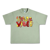 Oil Green softball vibes Urban Heavy Tee - MaliasSmallBusiness