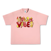 Salmon softball vibes Urban Heavy Tee - MaliasSmallBusiness