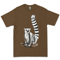 Cacao Ringtail Cat Premium Tee - LillyAllenDesigns
