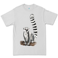 Dove Grey Ringtail Cat Premium Tee - LillyAllenDesigns