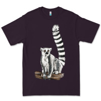 Plum Ringtail Cat Premium Tee - LillyAllenDesigns