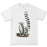 White Ringtail Cat Premium Tee - LillyAllenDesigns